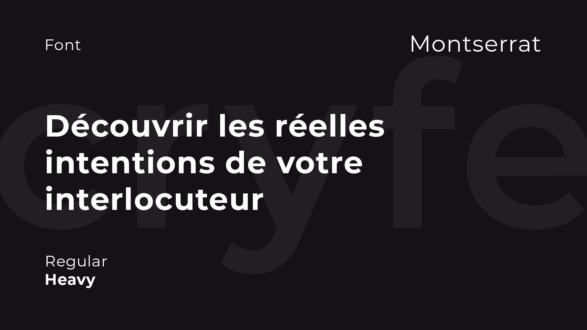 Police de caractères Montserrat déclinée en différentes graisses et styles