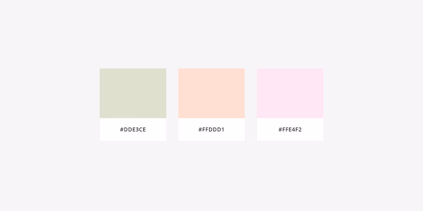 Palette de couleurs de l’identité visuelle du Saule et l’églantine