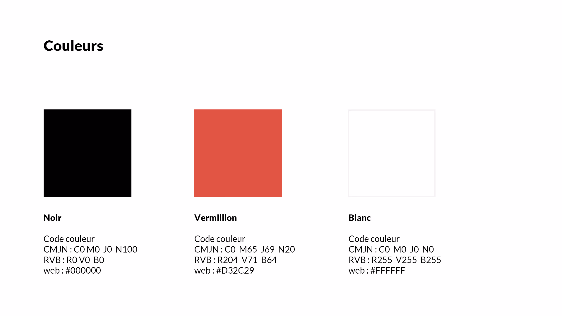 Palette de couleurs de l’édition 2024 du festival Zone Libre